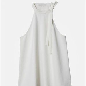 Tibi drapey tie shoulder top